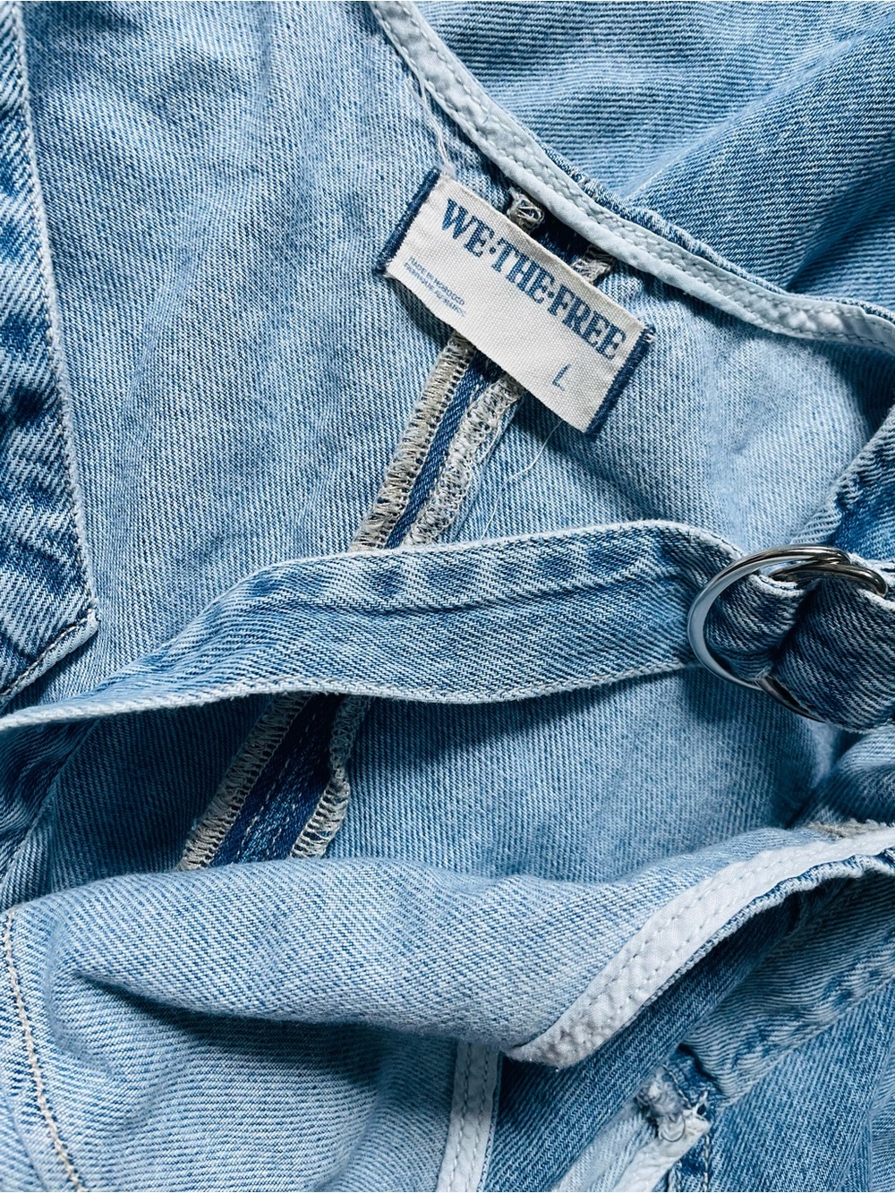 We The Free High Roll Denim Jumpsuit - Picture 4 of 4